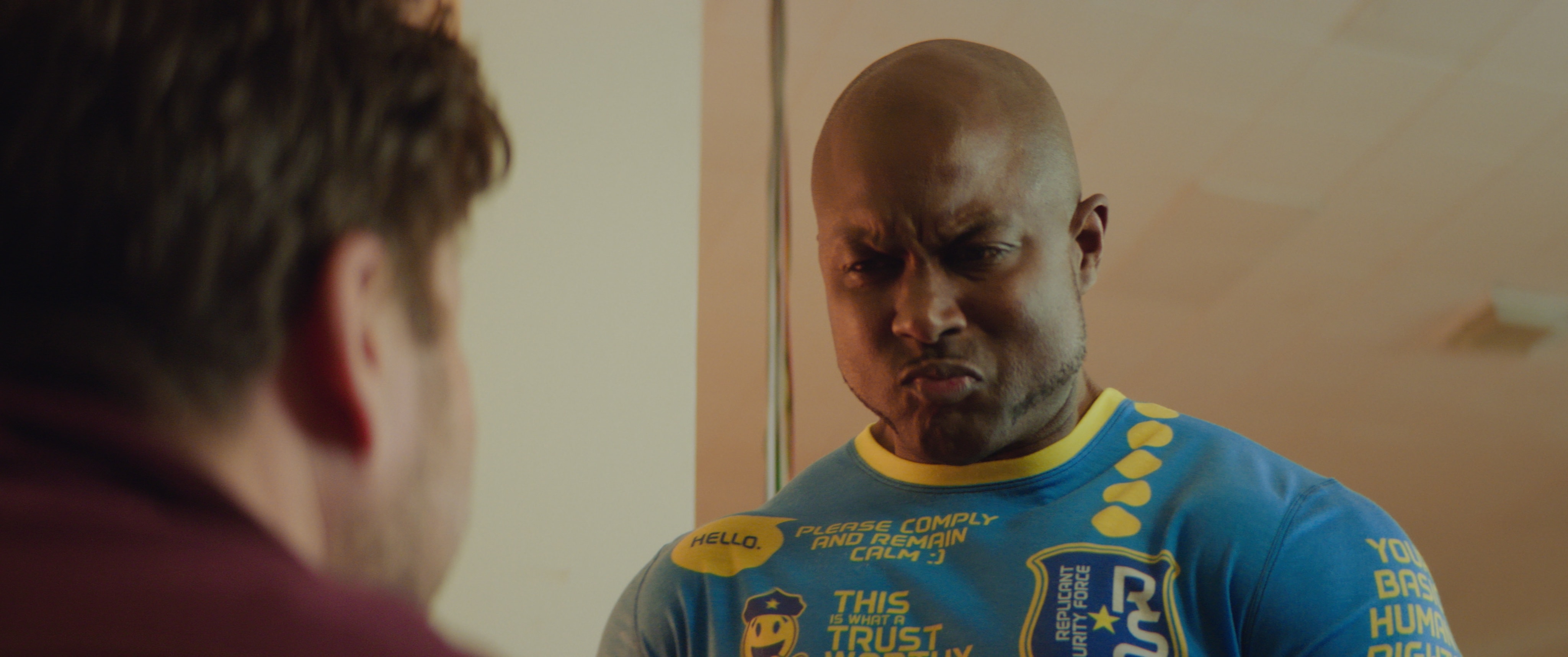 Clone Cops production still 34 - behind the scenes scene from the 2025 indie sci-fi comedy film Clone Cops featuring action and comedy